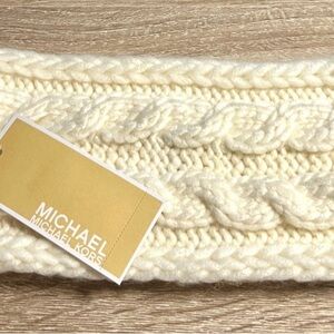 Michael Kors Ivory Cable Knit Headband NWT!